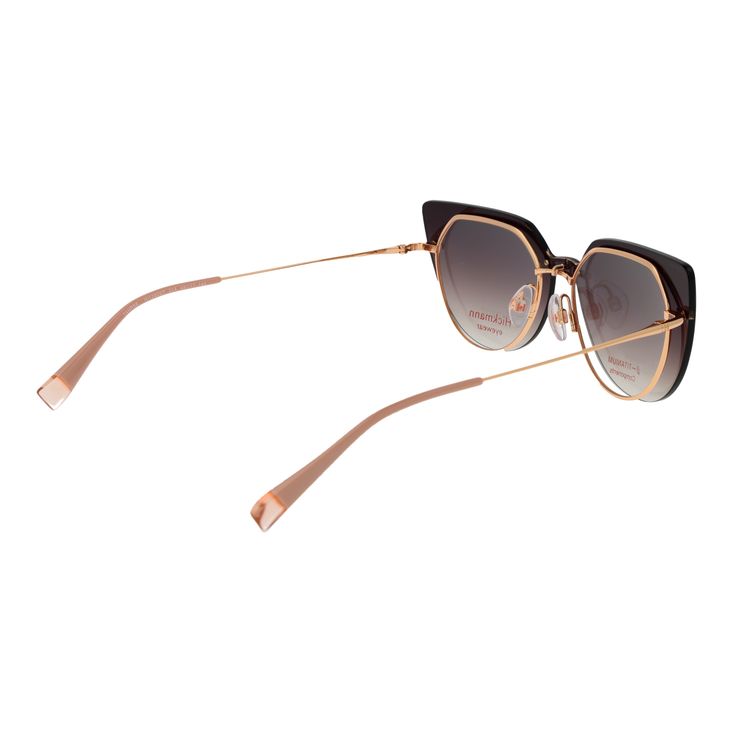 Ana Hickmann Brillenfassung HI1262GT 01A 49 Titan & Sonnenbrillen Klipp HI1262GT 01AG 49