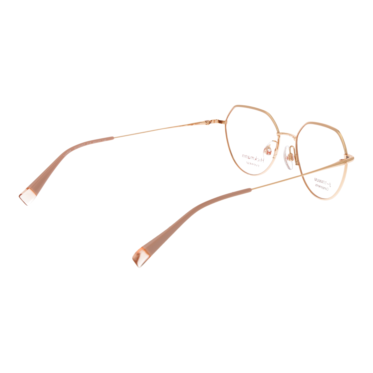 Ana Hickmann Brillenfassung HI1262GT 01A 49 Titan & Sonnenbrillen Klipp HI1262GT 01AG 49