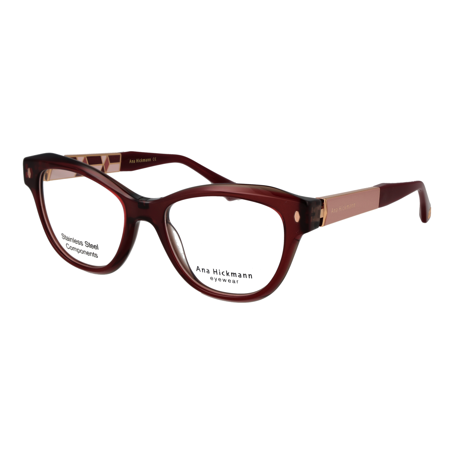 Ana Hickmann Optical Frame AH6581G H02 52 & Sunglasses Clip AH6581G H02G 52